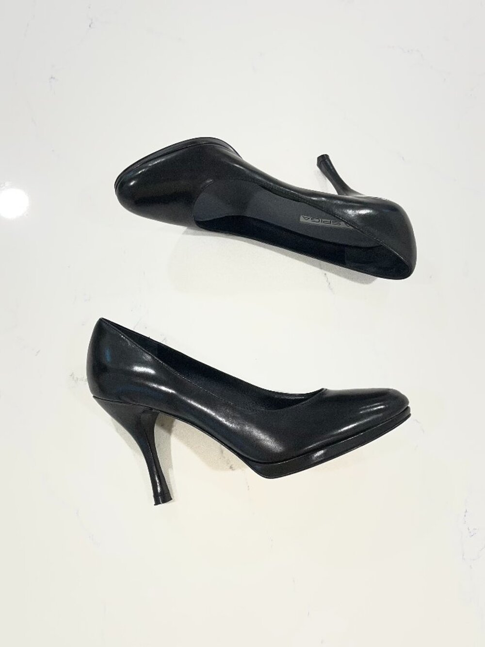 Via Spiga Black Leather Pumps Size 7.5